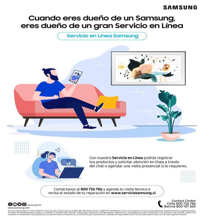 Conoce los tres principales servicios remotos que Samsung Chile ofrece a sus clientes