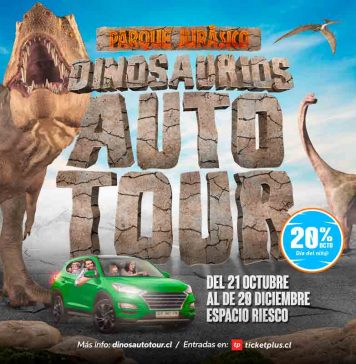 Parque jurásico dinosaurios AUTO-TOUR, el evento que hará rugir Santiago