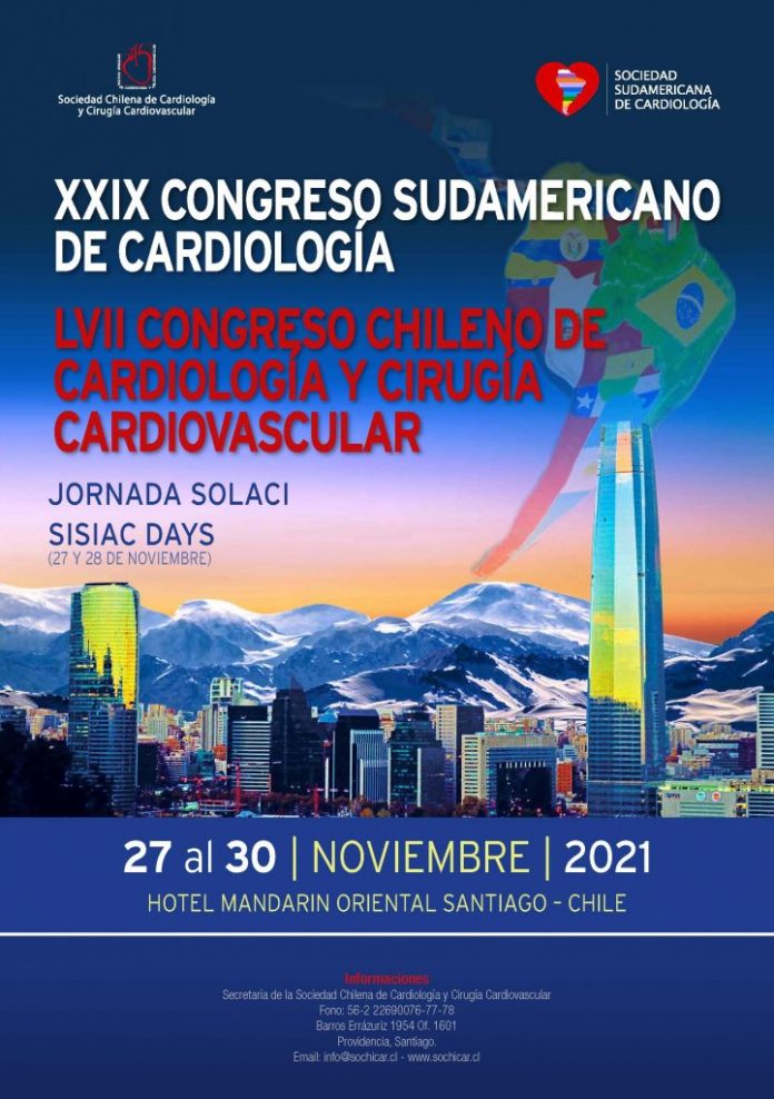 XXIX Congreso Sudamericano de Cardiología. Evento en conjunto con el XXIX Congreso Chileno de Cardiología Cirugía Cardiovascular y la Jornada SOLACI – ECOSIAC DAY