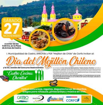 AmiChile, Municipalidad de Castro y Programa Estratégico de Corfo Los Lagos invitan a participar de una nueva versión del “Día del Mejillón Chileno”