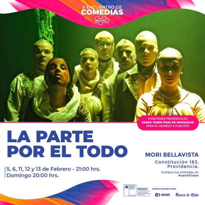 “La parte por el todo” en el festival de comedias del Teatro Mori Bellavista