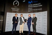 Speedtest de Ookla posiciona a Movistar Fibra como la compañía con el internet hogar más rápido de Chile y Latinoamérica