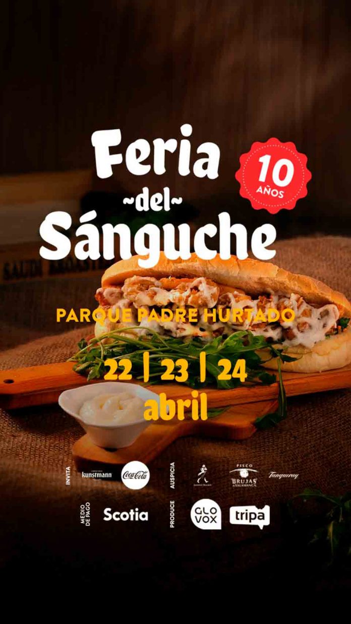 Vuelve la feria del sánguche y celebra 10 años