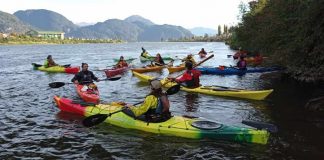 Treinta guías de la región realizaron curso internacional de kayak de mar