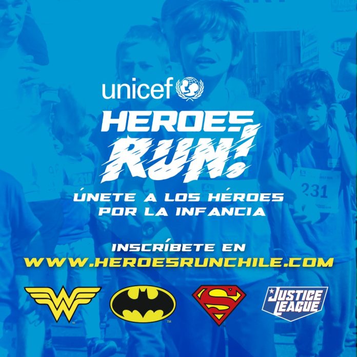 Miles de personas se reunirán convertidas en superhéroes en las corridas UNICEF Heroes Run! en Santiago, Villarrica, La Serena y Viña del Mar
