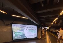 La primera publicidad vegana llega a Metro de Santiago