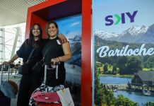 SKY realiza operaciones de la primera ruta directa a Bariloche