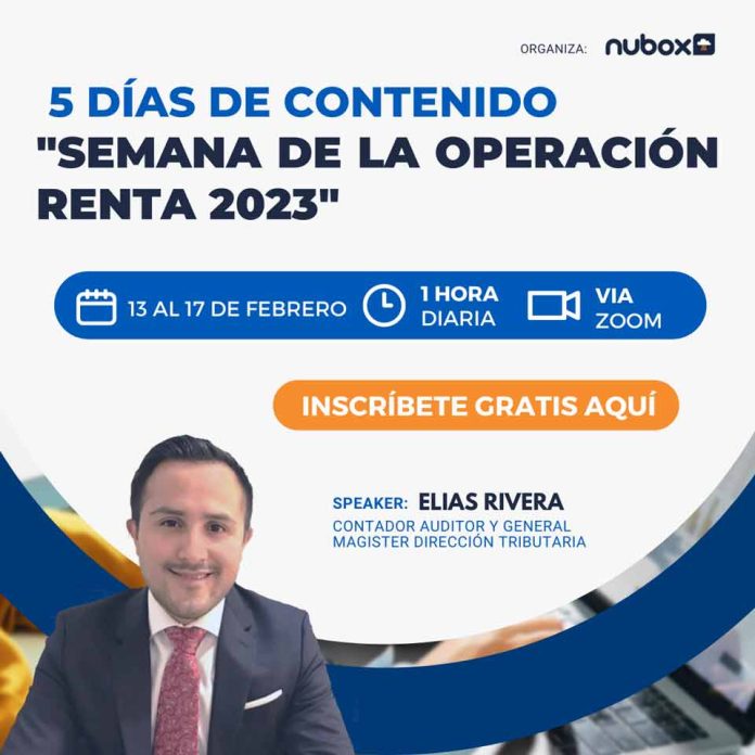 La formación más completa sobre declaración anual de impuestos: Semana de la Renta en Nubox: 5 seminarios gratuitos sobre Operación Renta 2023