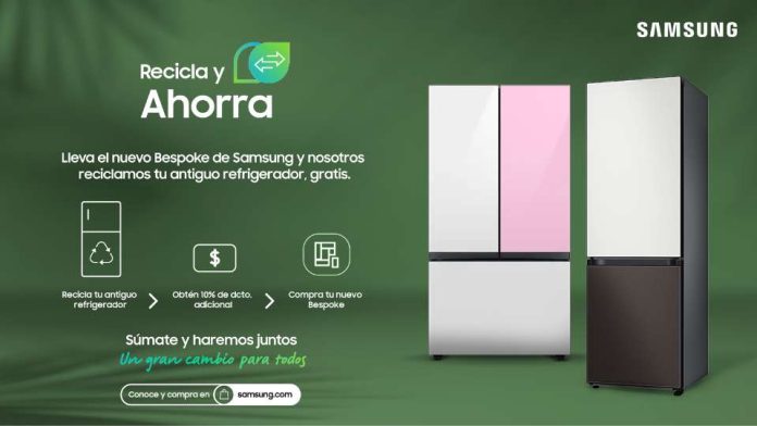 Renueva tu refrigerador por un Bespoke de Samsung: mientras reciclas obtendrás grandes beneficios