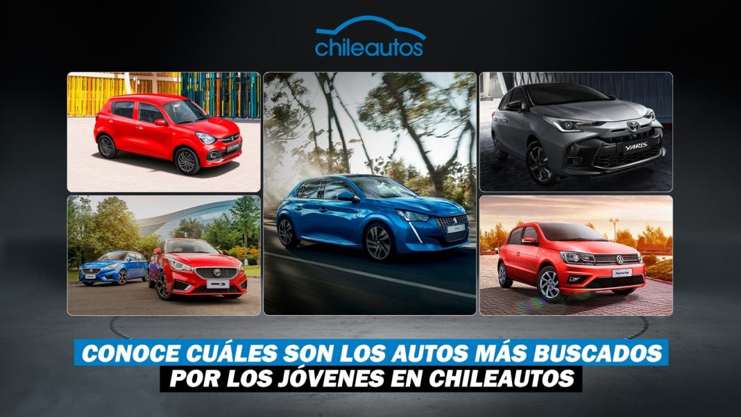 Estos son los autos más buscados por los jóvenes en Chileautos