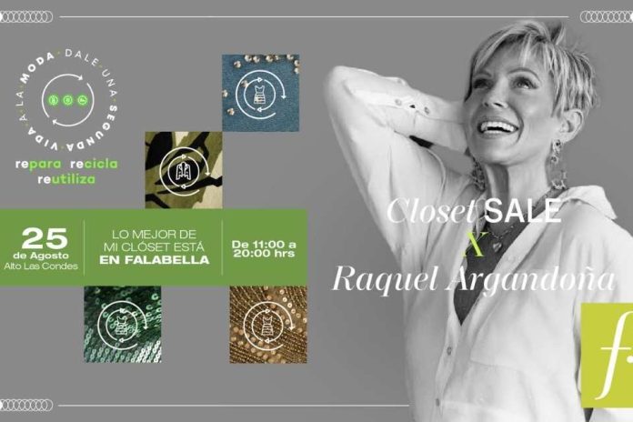 Raquel Argandoña participará de nueva versión de Clóset Sale de Falabella Retail