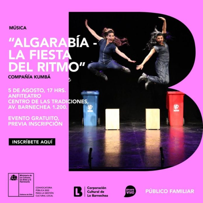 ¡Música y movimiento! Lo Barnechea invita a participar en espectáculo “Algarabía, la fiesta del ritmo”