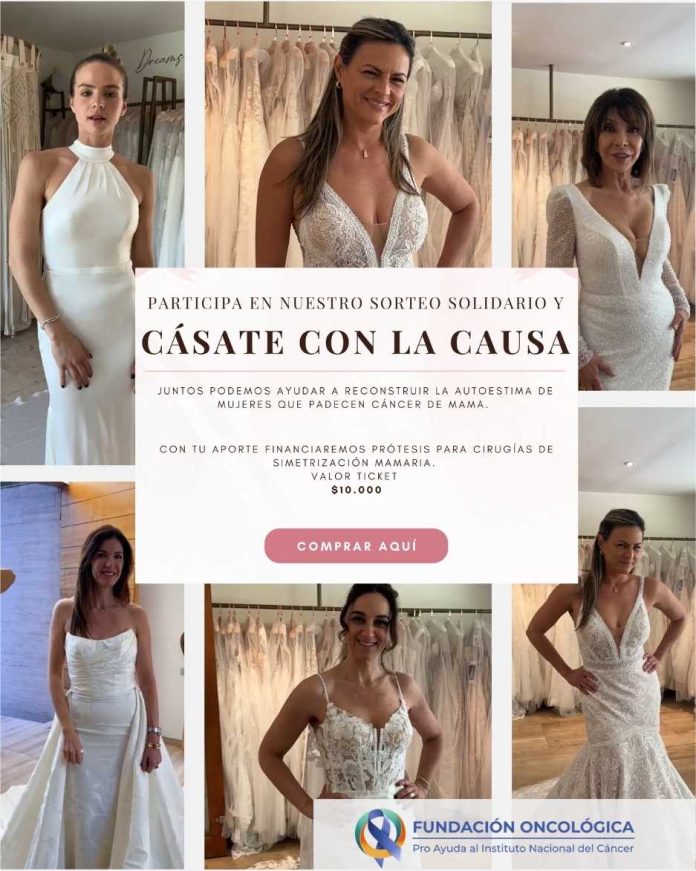 Desde carola paulsen a josefa isensee: rostros e influencers se visten de novias a favor de mujeres con cáncer de mama