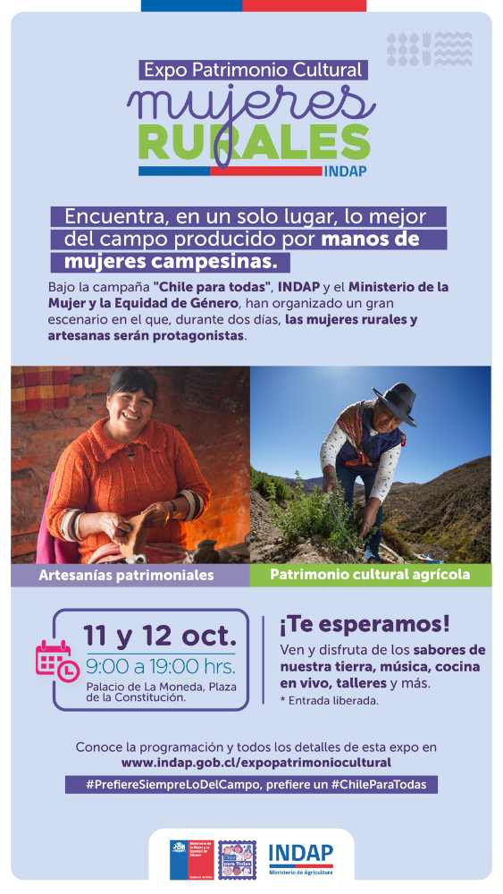 Expo Patrimonio Cultural Mujeres Rurales