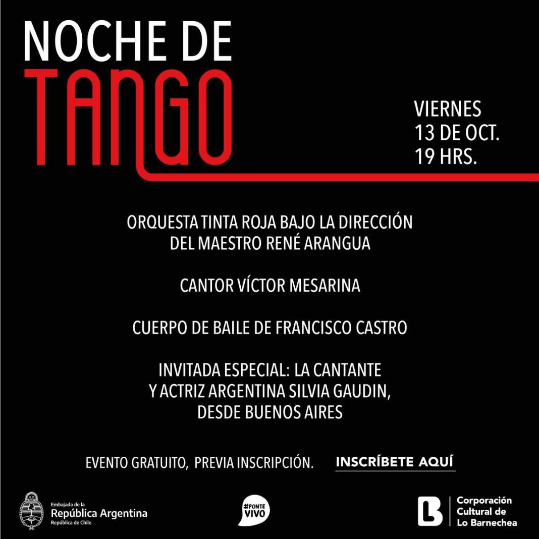 Concierto de tango y noche de milonga sorprenderá a vecinos de Lo Barnechea