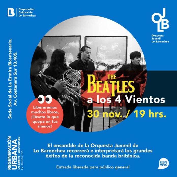 Lo Barnechea realiza concierto “The Beatles a los 4 Vientos” para revivir los mejores éxitos de la banda británica
