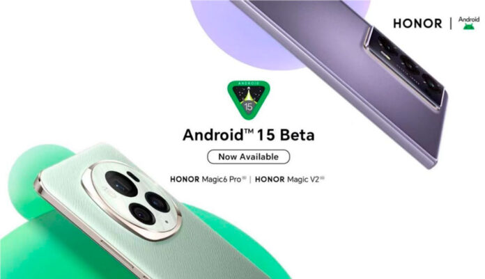 HONOR lanza el programa Beta de Android 15 para desarrolladores de HONOR Magic6 Pro y HONOR Magic V2