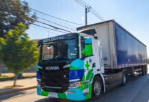Llega el primer camión eléctrico de Scania para continuar la transformación del transporte en Chile