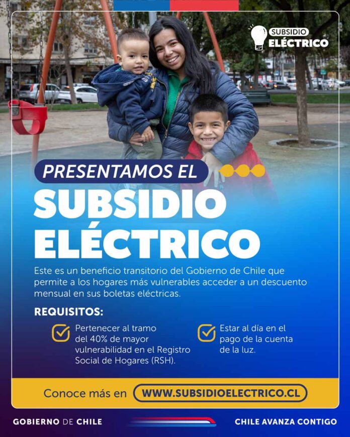 Se abre postulación para subsidio eléctrico en la región del Biobío