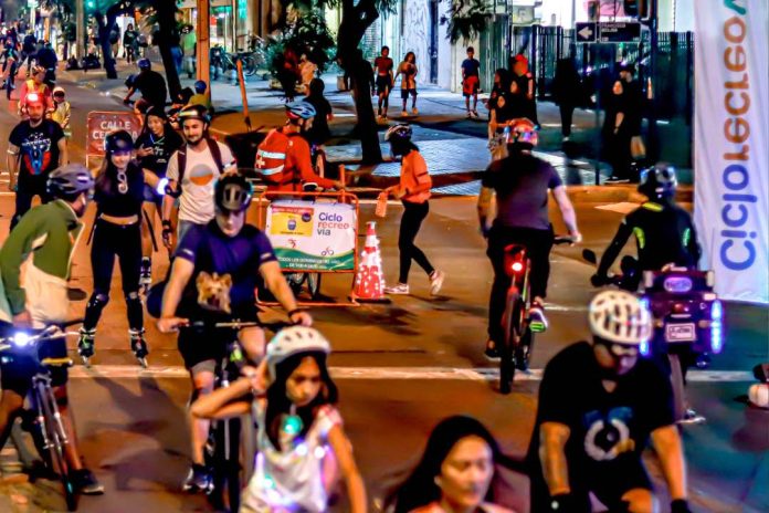 CicloRecreoVía Nocturna se tomará las calles de la capital promoviendo la recuperación de estos espacios para las familias