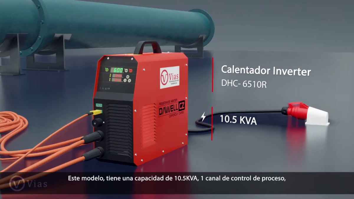 Alivio de tensiones en tratamiento térmico. Calentador Inverter DHC-6510R