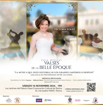 Gala musical VALSES DE LA BELLE ÉPOQUE con Victoria Foust | Corporación Cultural de Ñuñoa