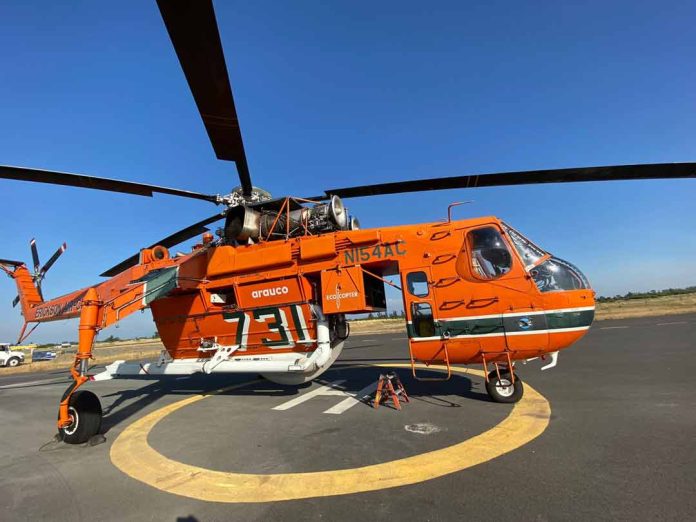 Helicópteros para combatir emergencia de Incendios Forestales en Chile