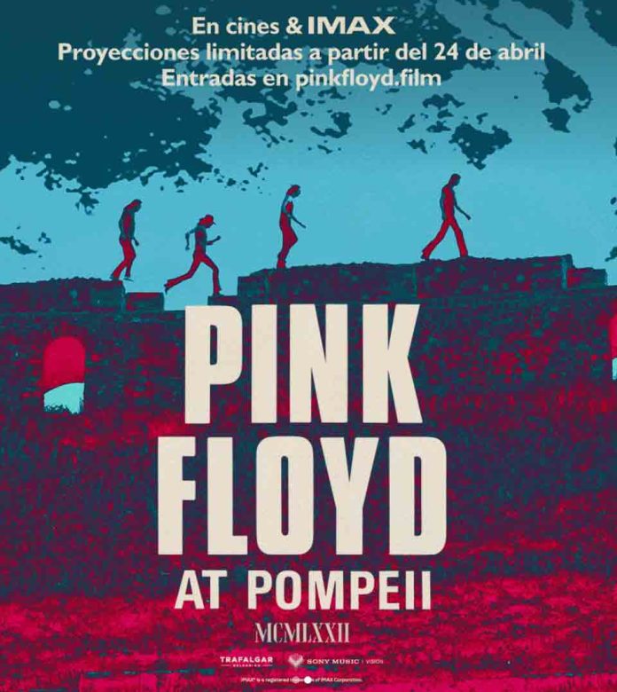 “Pink Floyd Live At Pompeii - MCMLXXII” llega remasterizada a Cinemark y cines en IMAX y 2D