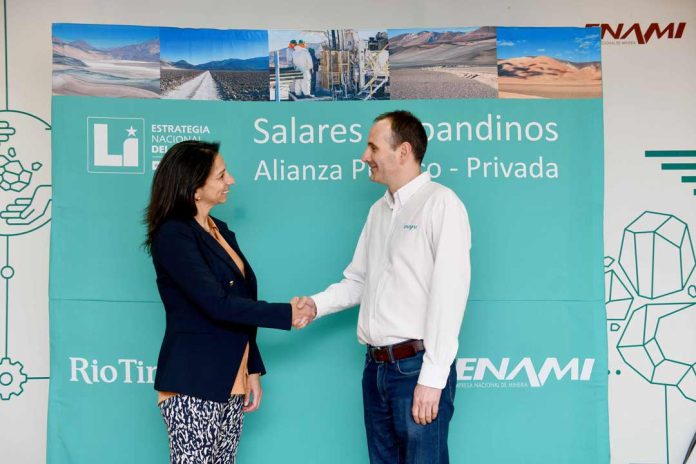 ENAMI desarrollará con Rio Tinto el proyecto de litio Salares Altoandinos habilitando una inversión estimada de US$ 3 mil millones