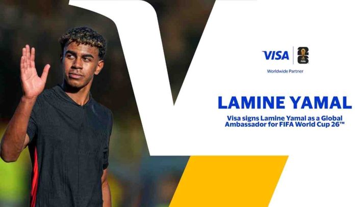 Visa firma al Fenómeno del Fútbol Lamine Yamal como Embajador Global para la Copa Mundial de la FIFA 26™