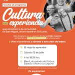 Espacio Urbano La Laguna invita a toda la familia el próximo sábado 12 de julio a las 18.30 hrs a disfrutar de forma gratuita