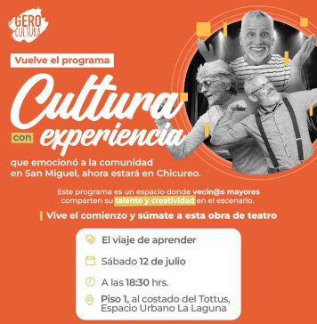Espacio Urbano La Laguna invita a toda la familia el próximo sábado 12 de julio a las 18.30 hrs a disfrutar de forma gratuita