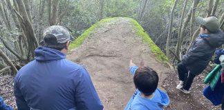 Trekking cultural al Cerro Quiñe permitió poner en valor vestigios patrimoniales