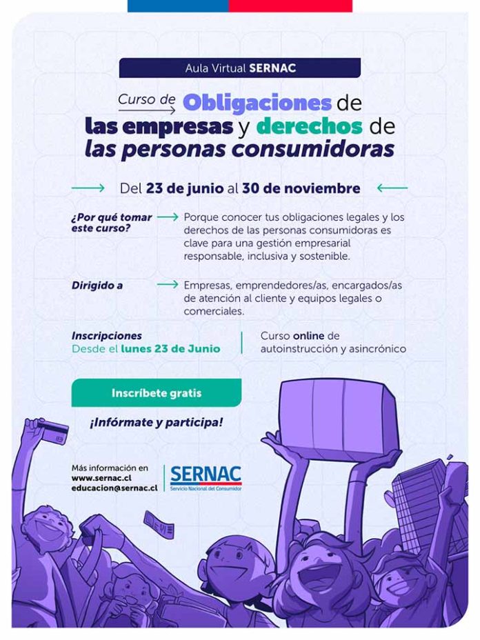 curso gratuito SERNAC Obligaciones de las empresas y derechos de las personas