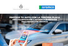 Casa de Moneda y Esmax -filial de Aramco- ofrecen descuentos para quienes obtengan la Tercera Placa Patente® al renovar su permiso de circulación