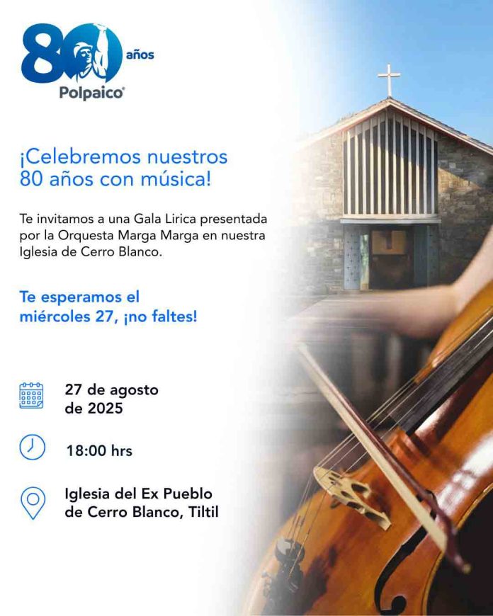 Orquesta Marga Marga en la celebración de los 80 años de Polpaico en Cerro Blanco