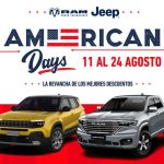 Últimos días para aprovechar los American Days de Jeep y RAM con descuentos de hasta 26% y bonos de hasta $9 millones
