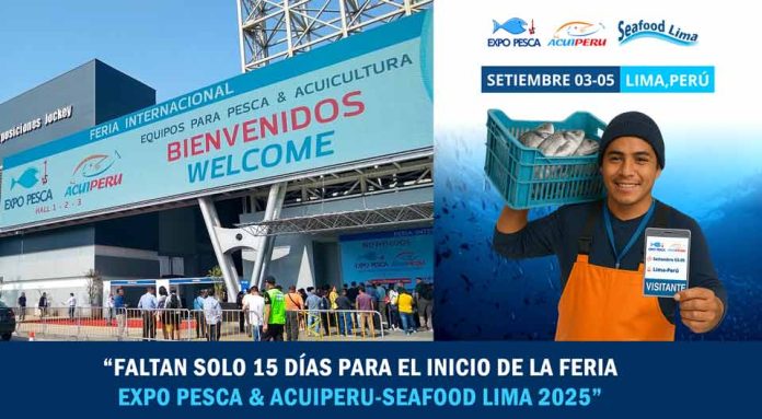 𝗙𝗔𝗟𝗧𝗔𝗡 𝟭𝟱 𝗗𝗜𝗔𝗦, Del 03 al 05 de Setiembre, Lima será el punto de encuentro para realizar Grandes Negocios en la Pesca y Acuicultura. Obtenga hoy su Pase de Visitante.