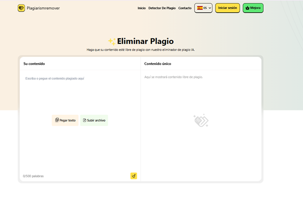 PlagiarismRemover.co para contenido original. Herramientas inteligentes que facilitan la escritura a estudiantes y profesionales, Herramientas que facilitan la escritura