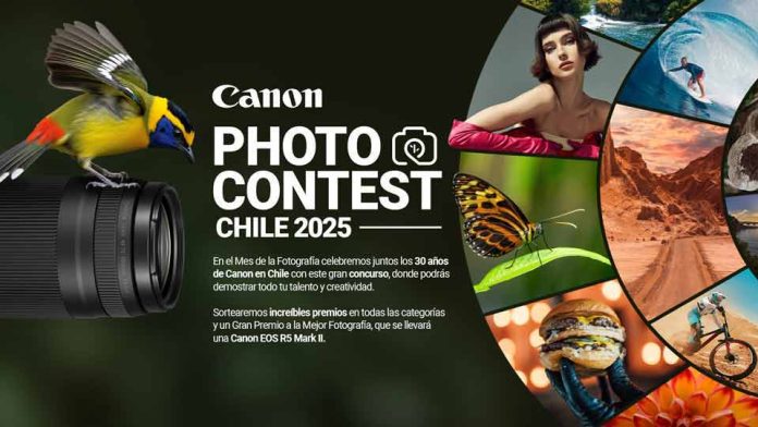 ● Con la convocatoria, abierta a todo público, Canon busca destacar al talento local en una iniciativa que incluye cinco categorías, entre ellas Naturaleza, Deporte, Retrato, Paisaje y Creadores de Contenido. El concurso, además, contempla un gran premio a la Mejor Fotografía, consistente en una cámara profesional Canon EOS R5 Mark II y accesorios. Santiago, septiembre de 2025 — Aún se encuentran abiertas las inscripciones al Canon Photo Contest - Chile 2025, concurso de fotografía que forma parte de la conmemoración de los 30 años de Canon en Chile. Dirigido a profesionales, entusiastas de la fotografía y creadores de contenido de todo el país, la iniciativa busca destacar el talento fotográfico nacional, colocando a la imagen como una herramienta de expresión, registro y conexión, e invita a los partícipes a compartir su mirada única a través de sus mejores fotografías y videos en diferentes categorías. “En Canon creemos firmemente en el poder de la imagen como una herramienta para documentar, comunicar e inspirar. En la conmemoración de los 30 años de Canon en el país, quisimos realizar el concurso Canon Photo Contest – Chile 2025 que busca reconocer a los profesionales y amantes de la imagen, que mediante su visión y técnica, construyen narrativas que trascienden culturas y generaciones”, comentó Pablo Rothmann, Marketing Manager de Canon Chile. Las fotografías y cortos de video participantes en el concurso serán evaluados por un panel integrado por profesionales de la imagen junto a expertos de la marca, quienes tendrán diferentes criterios de calificación, entre los que se encuentran: Composición y calidad técnica; originalidad y creatividad; adherencia a la temática; impacto visual y capacidad de transmitir una emoción o historia. Las categorías para participar son: ● Naturaleza ● Paisaje Urbano ● Deporte ● Retrato ● Creadores de Contenido (categoría pensada para quienes realizan contenido audiovisual en redes sociales). Inscripción y requisitos Las postulaciones están abiertas hasta el 30 de septiembre de 2025 a través del sitio oficial del concurso: https://www.canon.cl/photocontest/. Pueden participar fotógrafos aficionados o profesionales, y creadores de contenido mayores de 18 años con residencia en Chile. Solo pueden concursar fotografías y videos capturados con cámaras Canon, y los participantes, en el caso de las fotografías, deben enviar un archivo .jpeg con sus datos EXIF adjuntos y en el caso de los videos, el link del reel en Instagram o de videos en Youtube. Junto con lo anterior, cada concursante sólo puede inscribir un único trabajo, ya sea una fotografía o video, los que pueden ser inéditos o que hayan participado en otro concurso, pero sin haber recibido premio alguno. Finalmente, el uso de inteligencia artificial externa para su creación o postproducción no está permitido. Las participantes deben subir sus imágenes en la página web del concurso https://www.canon.cl/photocontest/, donde además pueden encontrar las bases y el formulario de inscripción. Premios Posterior al cierre del concurso, se entregarán premios al primer, segundo y tercer lugar, además de dos menciones honrosas por cada categoría, junto a un Gran Premio a la Mejor Fotografía, consistente en una cámara EOS R5 Mark II + Lente RF 24-70mm 2.8L + Mochila + Impresora PRO-310 + Speedlite EL-5. Los ganadores se darán a conocer durante la segunda semana de octubre de 2025 a través de las redes sociales oficiales de Canon Chile, y serán contactados directamente por correo electrónico. Bases del concurso, aquí. Para conocer todas las novedades de Canon, sigue la cuenta @CanonChile en Instagram y Tik Tok.
