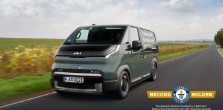 El Kia PV5 Cargo establece un título Guinness World Records: 693,38 km con una sola carga y a máxima capacidad El Kia PV5 Cargo establece un título Guinness World Records: 693,38 km con una sola carga y a máxima capacidad