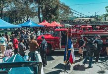 Exitosa expo de carros reliquias de bomberos