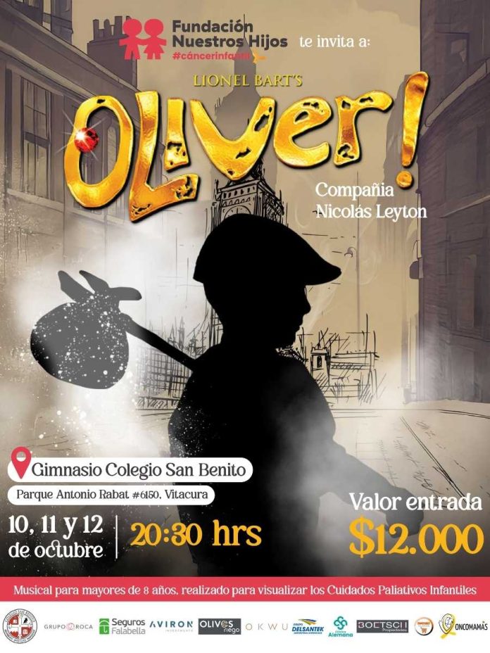 Musical “Oliver!” llega a Vitacura para recaudar fondos en apoyo a niños, niñas y adolescentes con cáncer