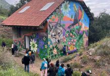 Parque Cordillera y FSC Chile inauguran mural conmemorativo en Parque Cantalao