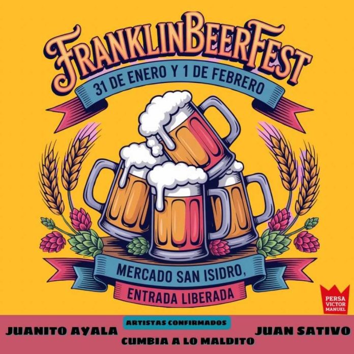 Franklin Beer Fest llega al Persa Víctor Manuel con cerveza artesanal, música en vivo y entrada liberada
