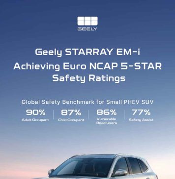 Geely STARRAY EM-i logra la calificación de cinco estrellas en las pruebas de seguridad Euro NCAP
