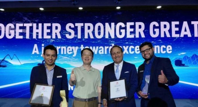 Andes Maq Chile Galardonado como Distribuidor Silver de SANY a Nivel Mundial