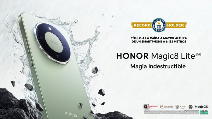 HONOR Magic8 Lite “rompe” un Récord Guiness por la caída más alta de un smartphone HONOR Magic8 Lite “rompe” un Récord Guiness por la caída más alta de un smartphone