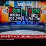 Alza histórica de combustibles: Hacienda anuncia aumento de $370 en bencinas y $570 del diésel y plan para mitigar efecto