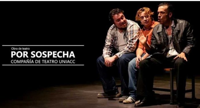 Compañía de Teatro UNIACC presenta “Por sospecha” en función abierta al público en el Centro Cultural de Carabineros.